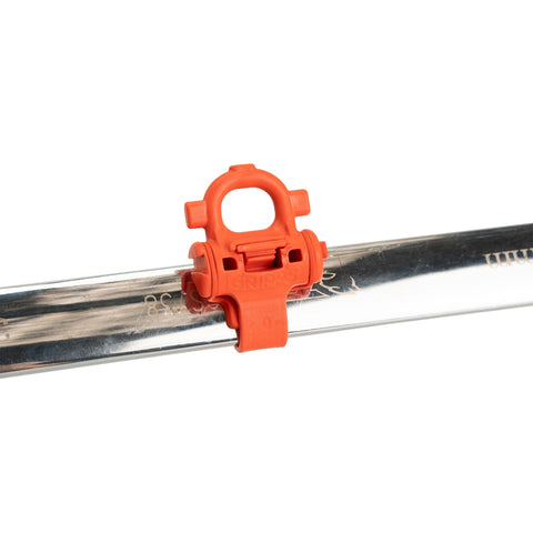 GrippTie Tool Connector Band close up on hammer GrippTie Tool Connector Band close up on hammer
