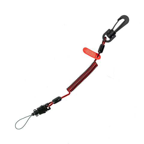 Coil E-Tether With Poly Clip (Non-Conductive) - 0.5kg / 1.1lb Coil E-Tether With Poly Clip (Non-Conductive) - 0.5kg / 1.1lb