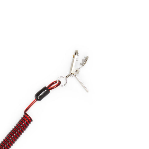 Coil E-Tether With Steel Clamp - 0.5kg / 1.1lb Coil E-Tether With Steel Clamp - 0.5kg / 1.1lb