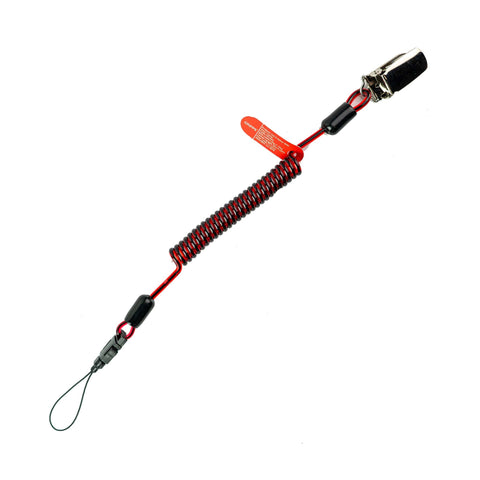 Coil E-Tether With Steel Clamp - 0.5kg / 1.1lb Coil E-Tether With Steel Clamp - 0.5kg / 1.1lb