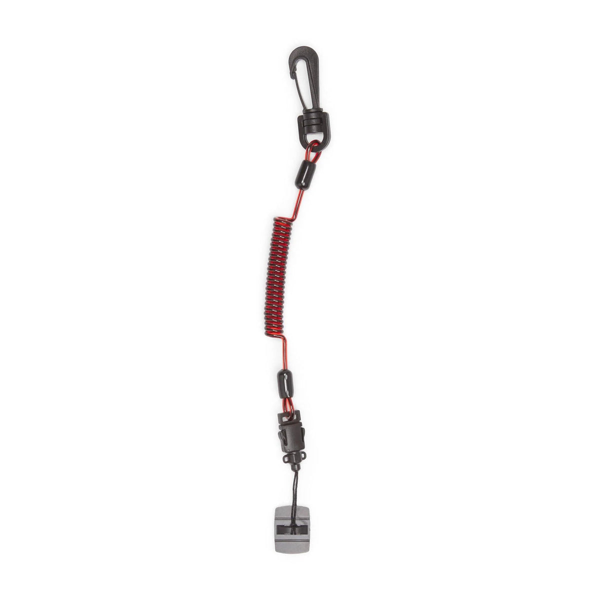Coil E-Tether With Poly Clip & E-Catch (Non-Conductive) - 1.1lb