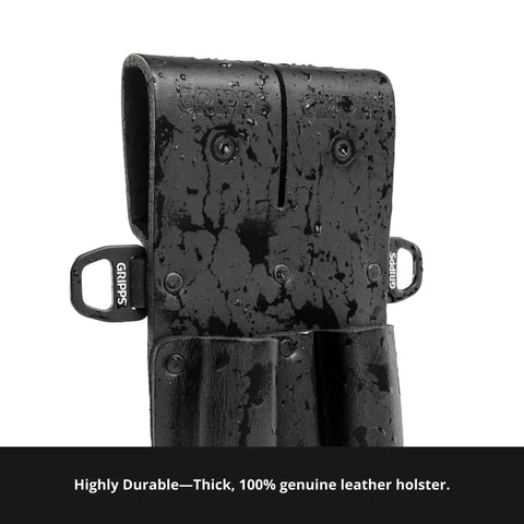 Leather Retractable Dual Loop Holster
