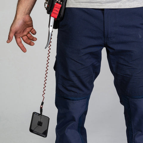 Coil E-Tether With Poly Clip & E-Catch (Non-Conductive) - 0.5kg / 1.1lb