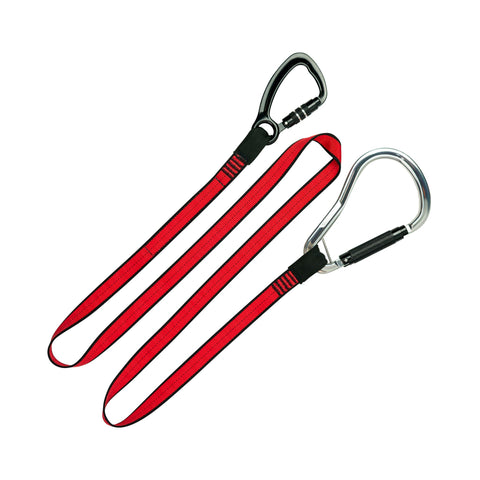 Webbing Tether Heavy-Duty Dual-Action Carabiner - 36.3kg / 80lb