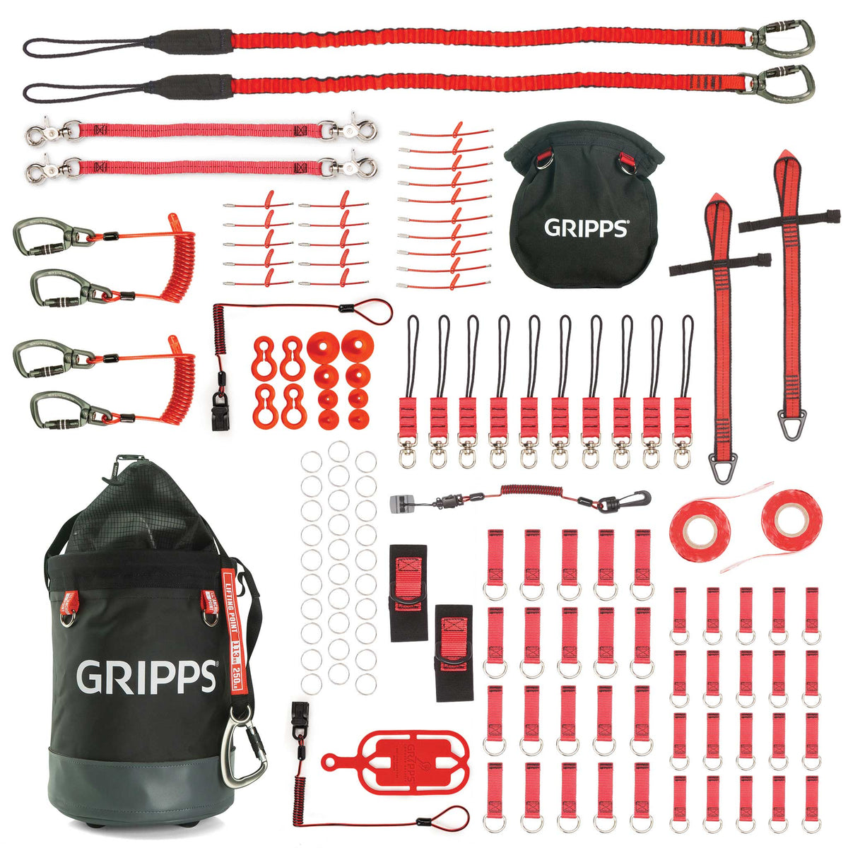 60-Tool Tether Kit With Bull Bag And Bolt-Safe Pouch