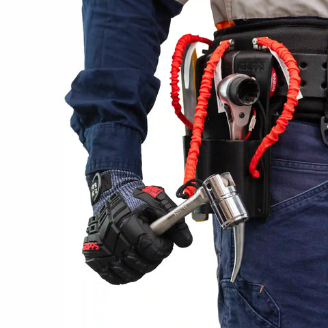 Leather Retractable Scaffold Key Holster