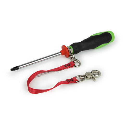 GRIPPS Little Grippers applied to screwdriver with tool tether