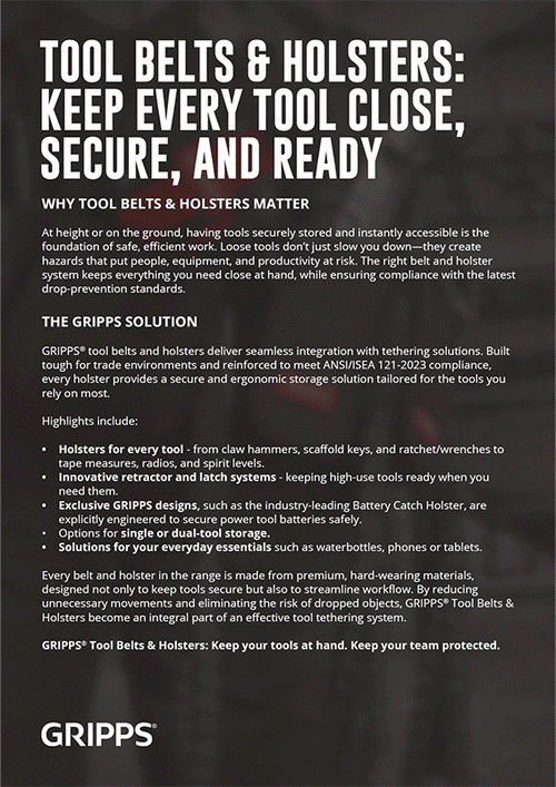 Tool Belts and Holsters Brochure
